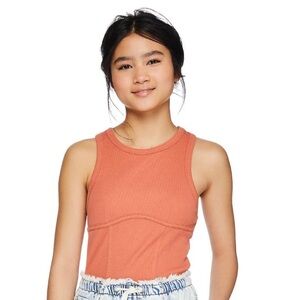 NWT My Sister's Closet Corset Tank Top Orange XL